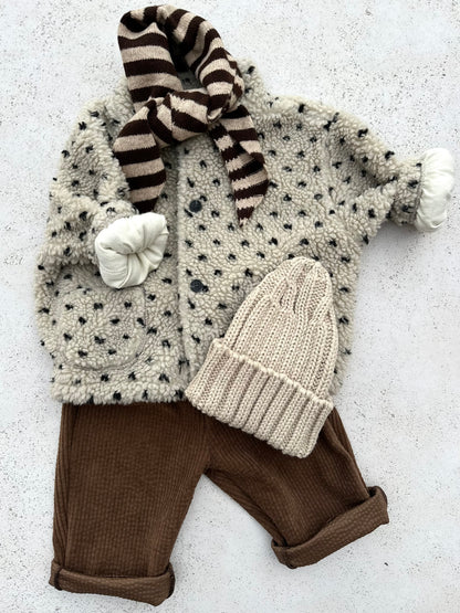 Bebe monet fleece jacket - beige