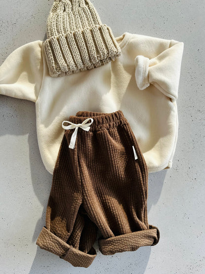 Bangbang bebe fleeced sweater - cream