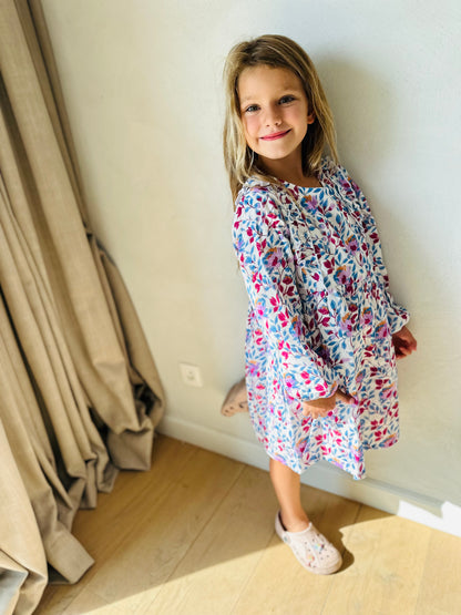 Blue flowers dress