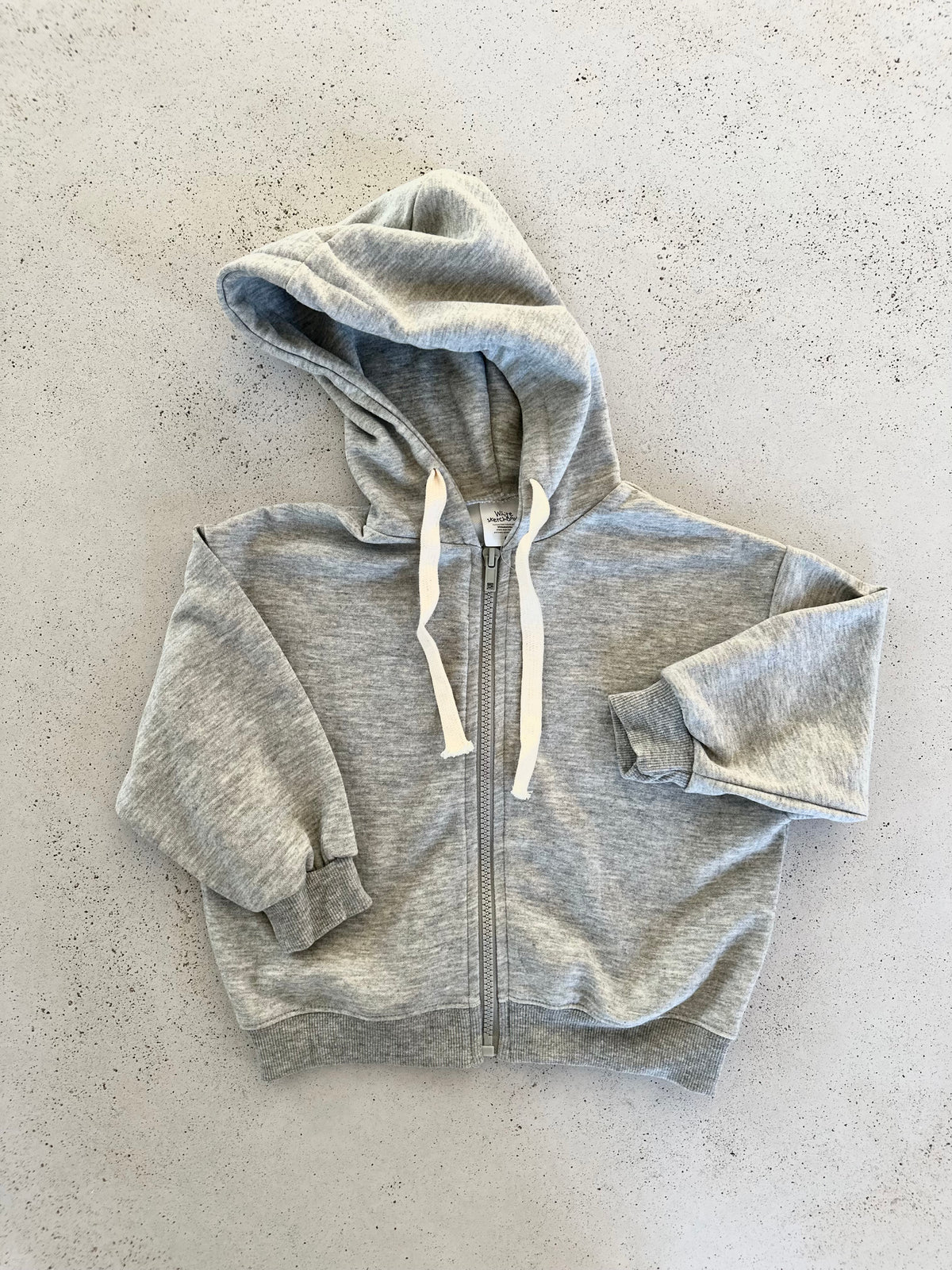 Willem zip-up hood jacket - melange grey