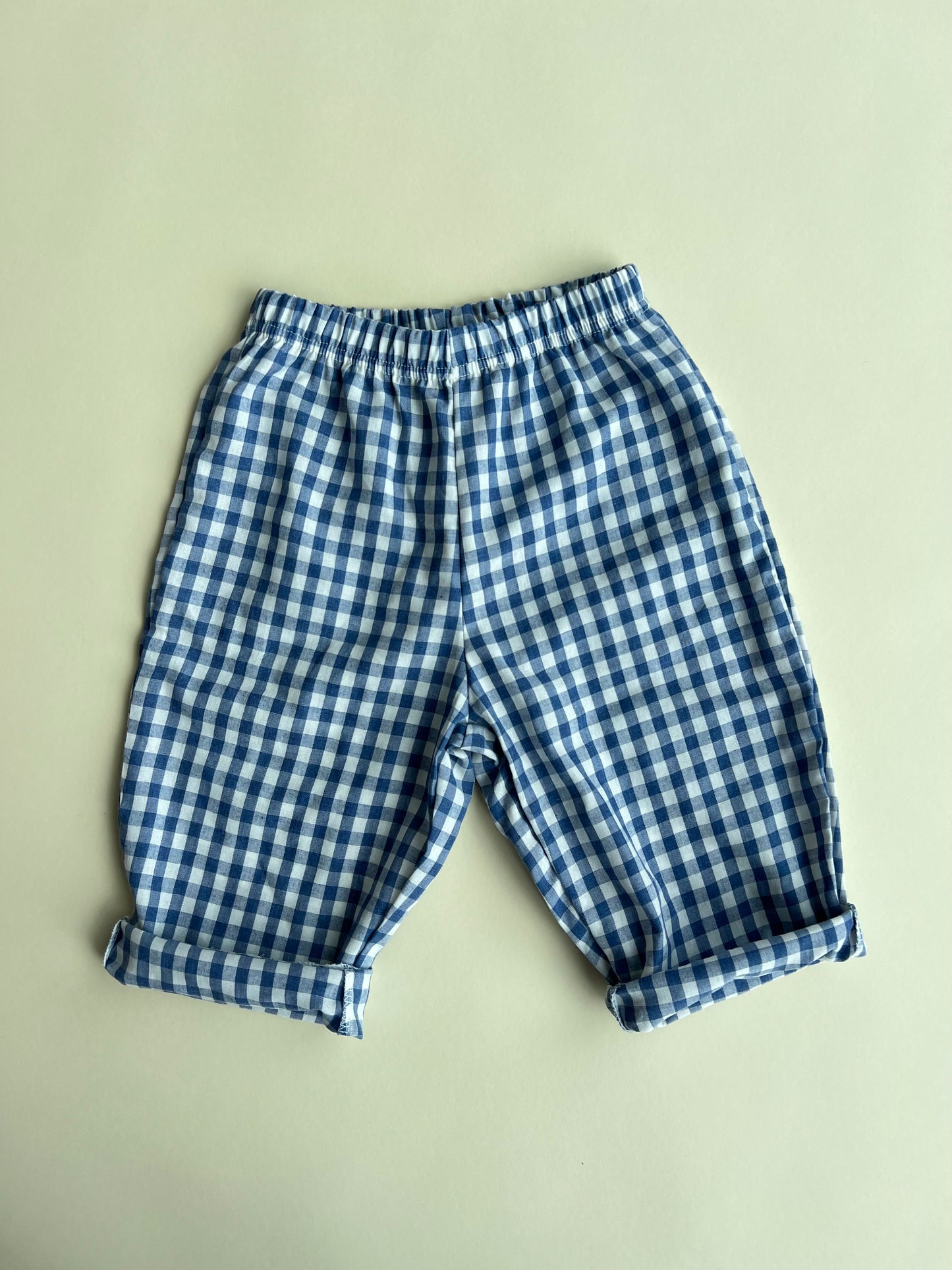 Lala check pants - Blue