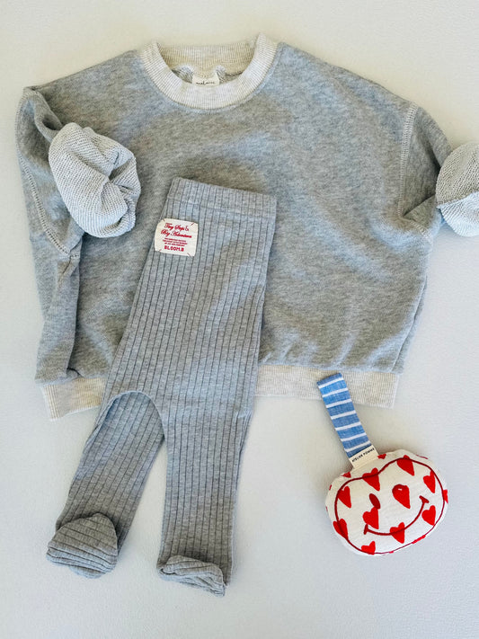 Bebe zesty footed leggings - melange