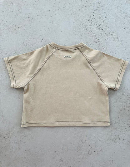Sam roomy raglan tee - beige