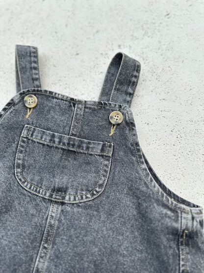 Alexis Denim Overall - Washed black