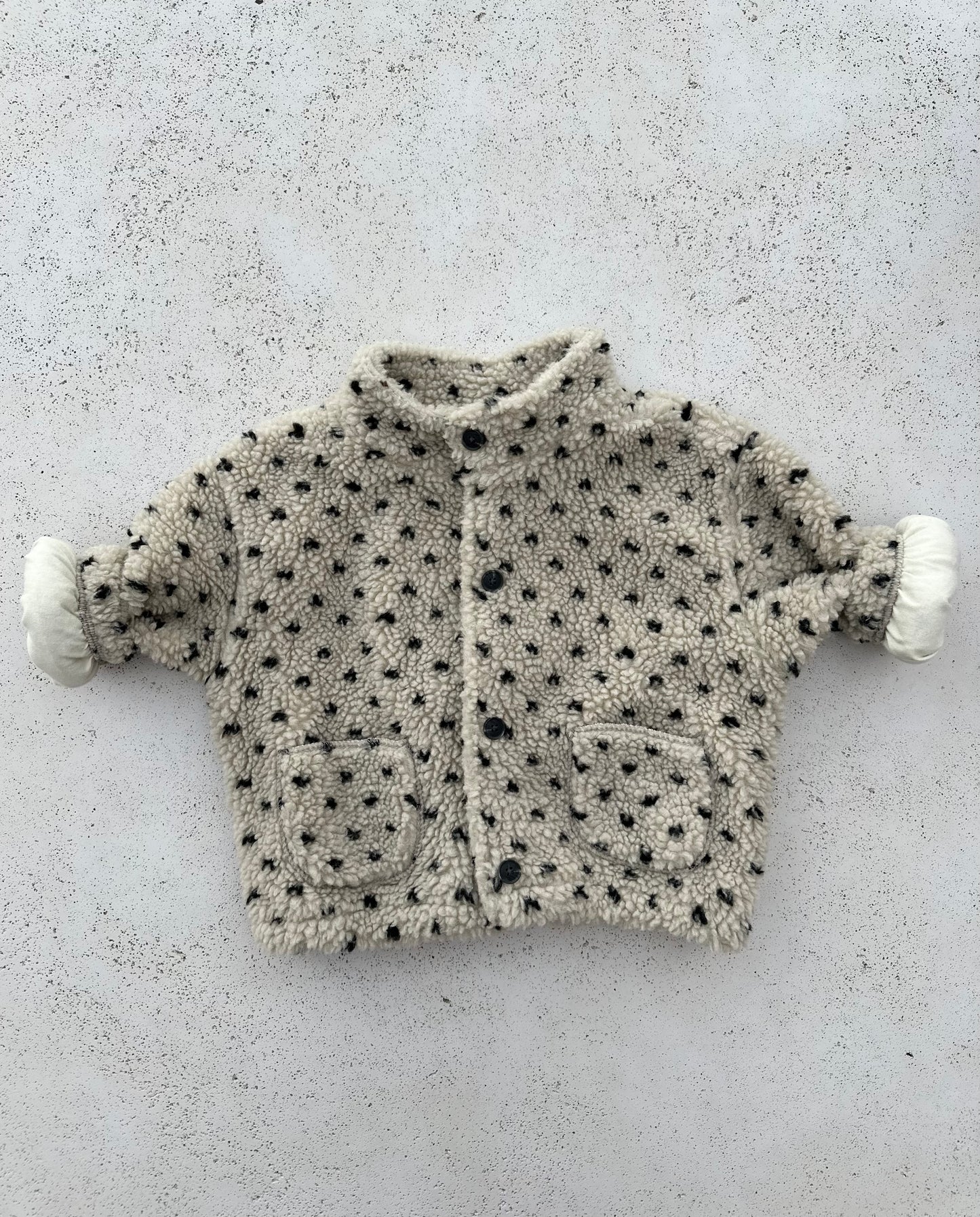 Bebe monet fleece jacket - beige