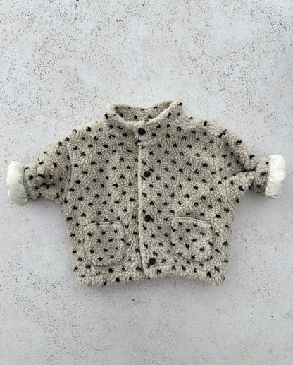 Bebe monet fleece jacket - beige