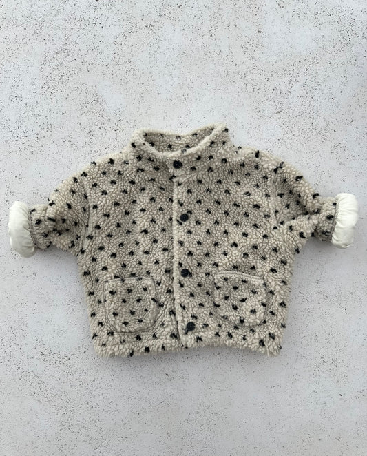 Bebe monet fleece jacket - beige