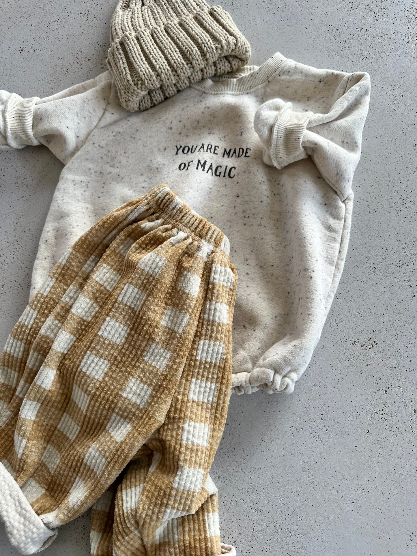 Bebe oreo magic fleeced suit - melange