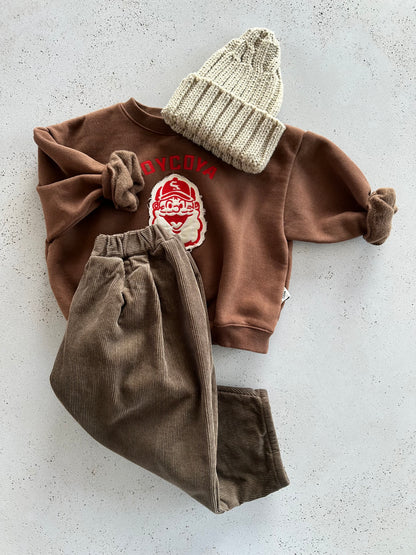 Bambi winter rib pants - dark brown