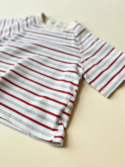 Harp raglan top - red