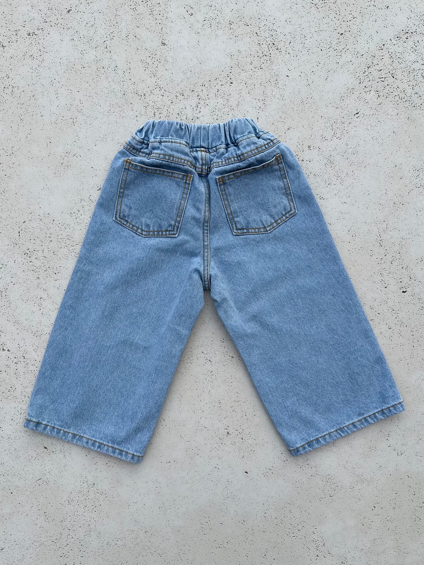 Jean long washed jeans - blue/lightblue