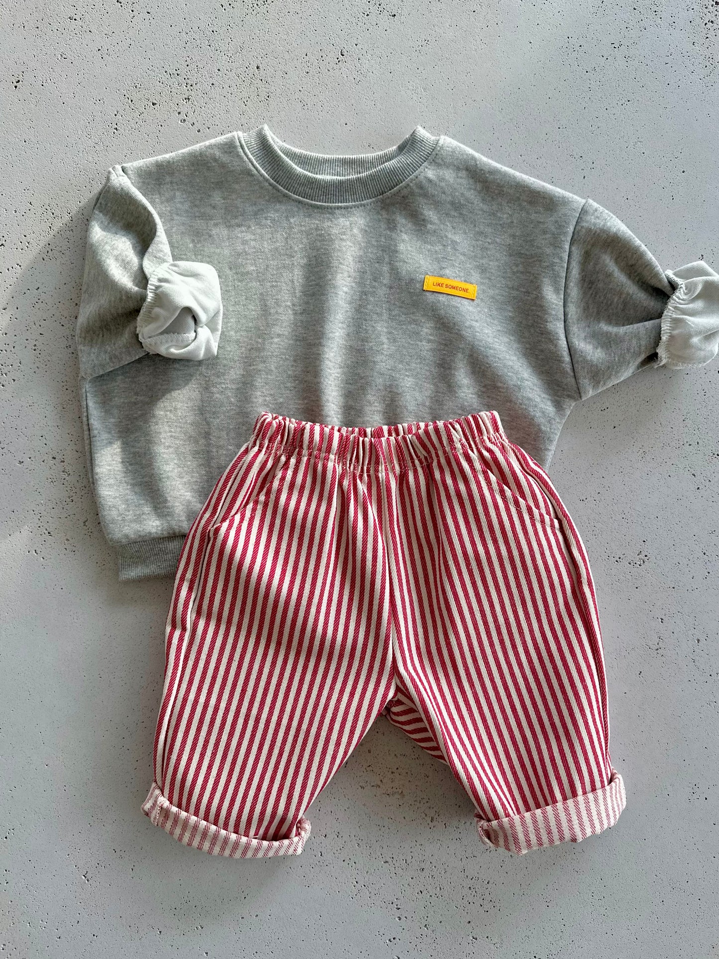 Bebe mari sweater - grey/yellow