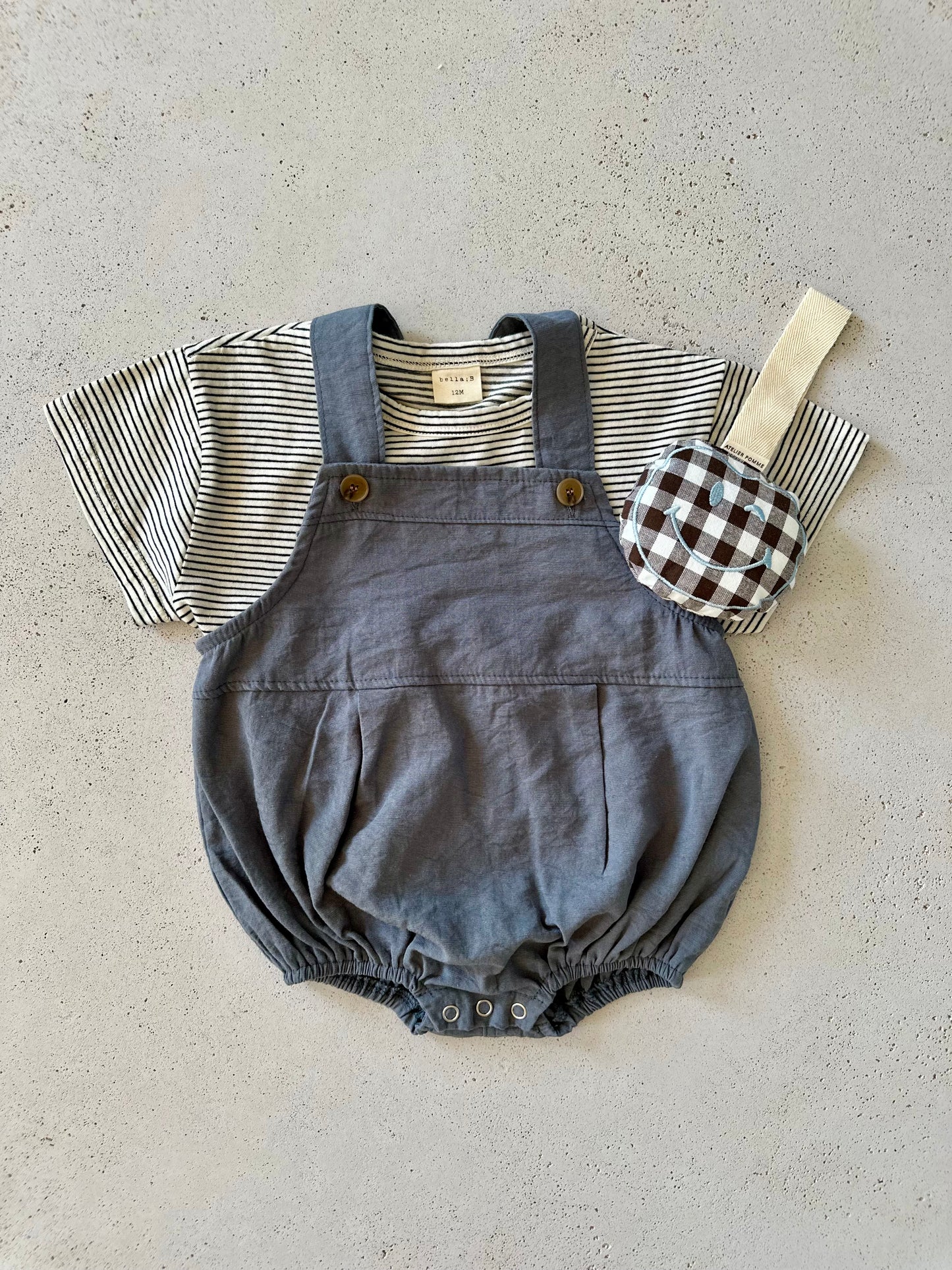 Bebe Sam bloomer overall - charcoal