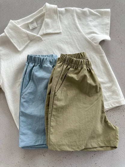 Sketch shorts - khaki/sky