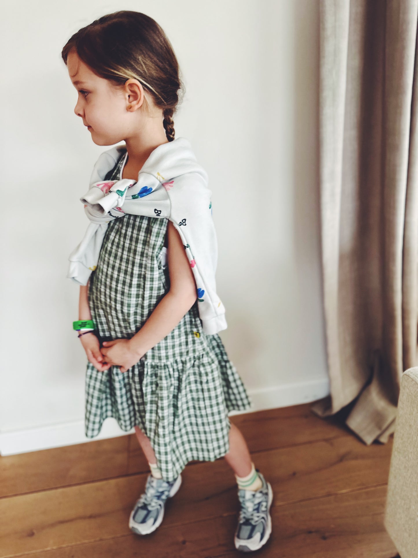 Susu check dress - green