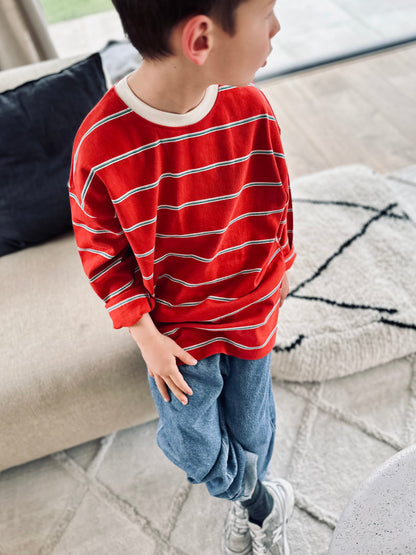 Lee oversized longsleeve sweatshirt - red