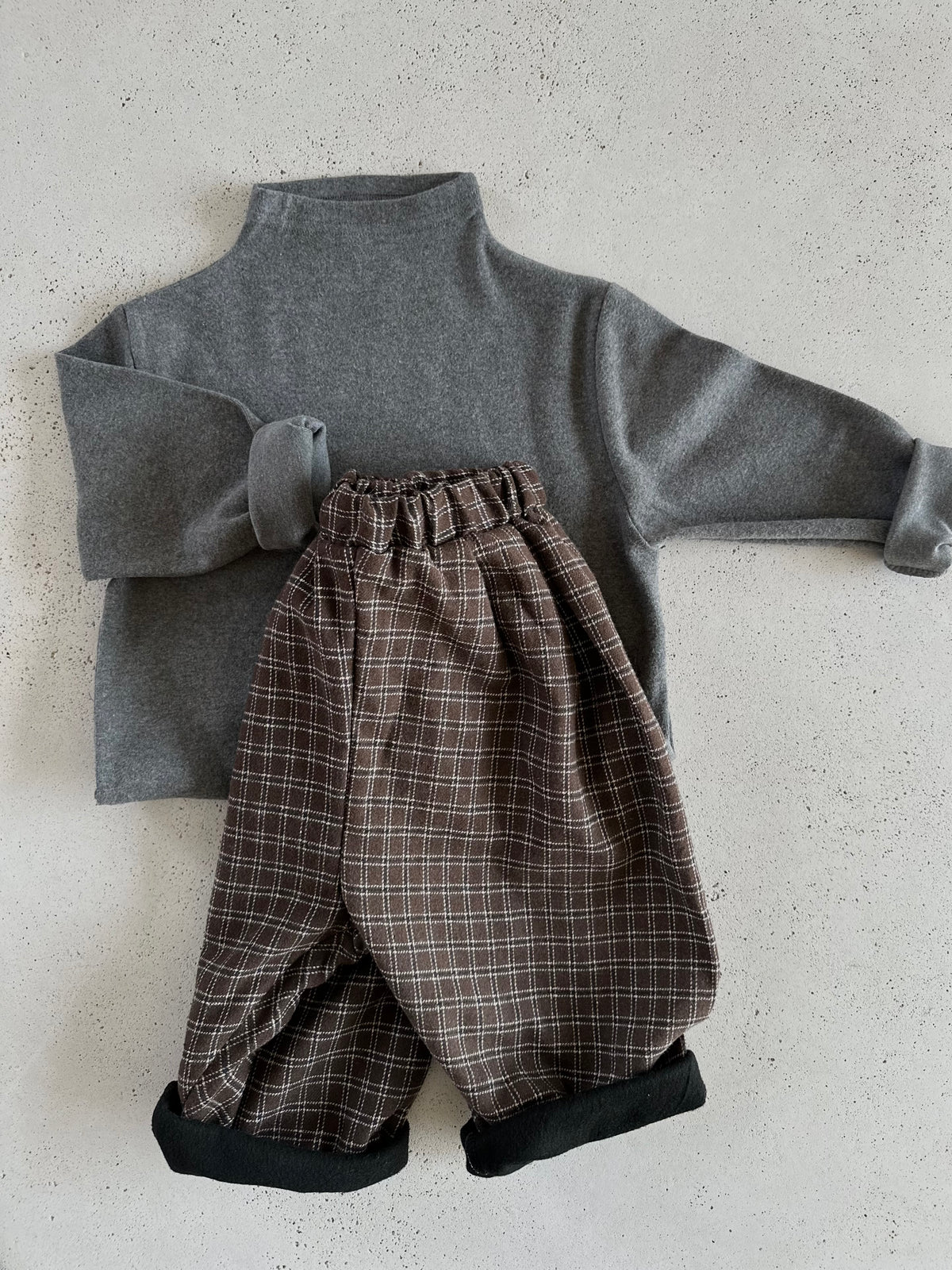 Loose turtleneck longsleeve - charcoal