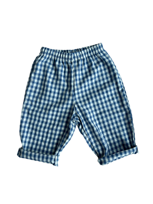 Lala check pants - Blue