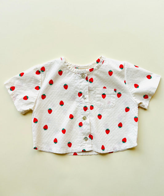 Bebe strawberry blouse - Ivory