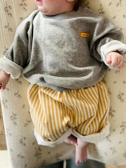 Bebe charlie reversible pants - sky/yellow