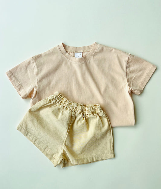 Melo washed tee - Peach
