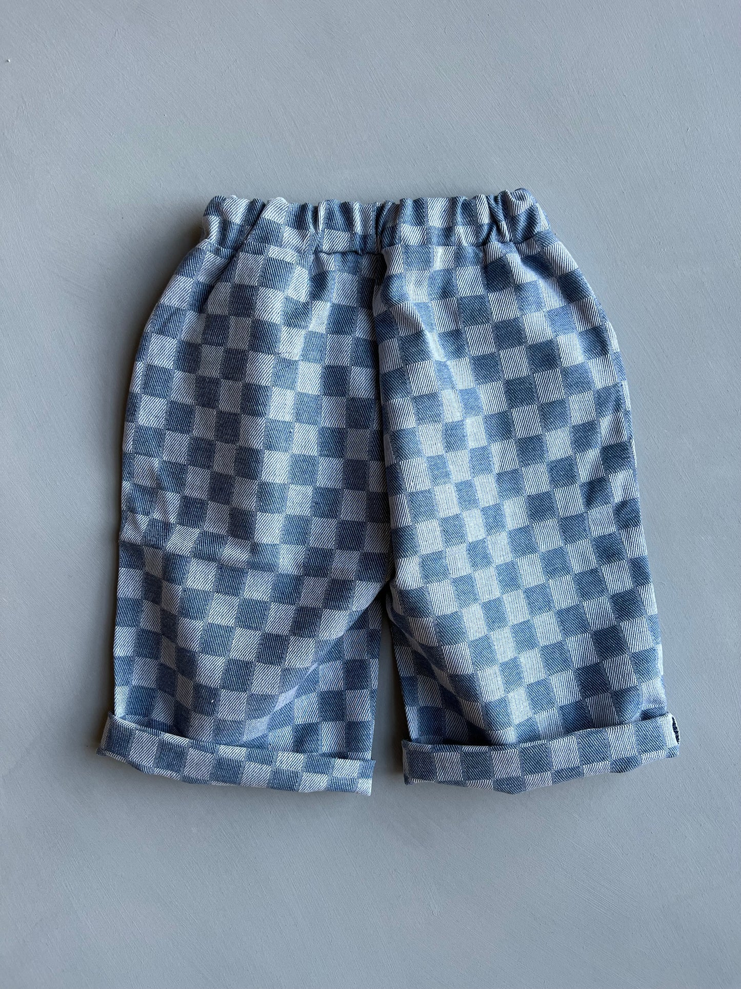 Chess ankle pants - Blue