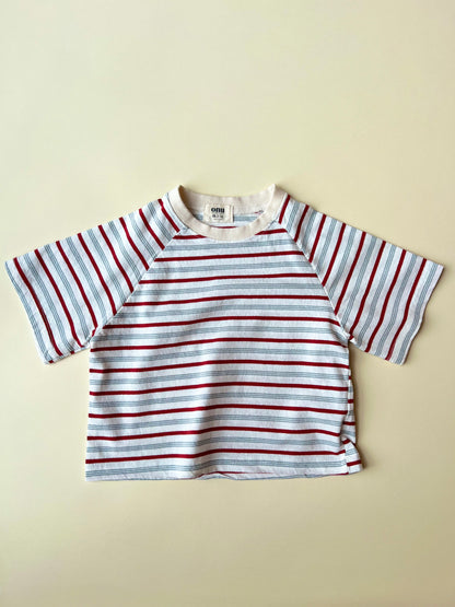 Harp raglan top - red
