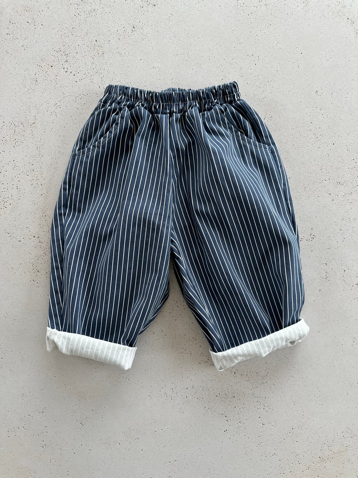 George stripe pants - navy