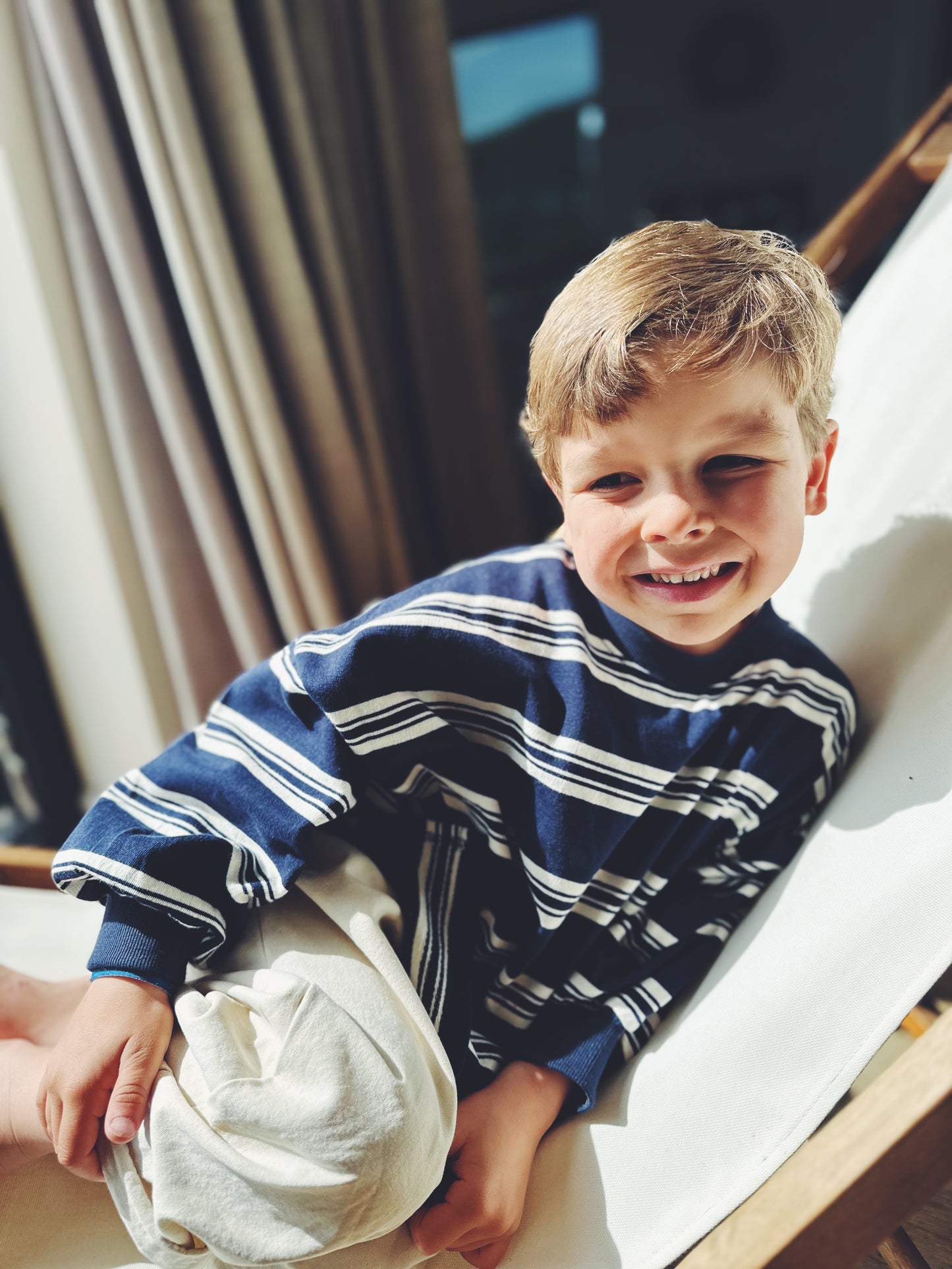 Lucas stripes sweatshirt - navy