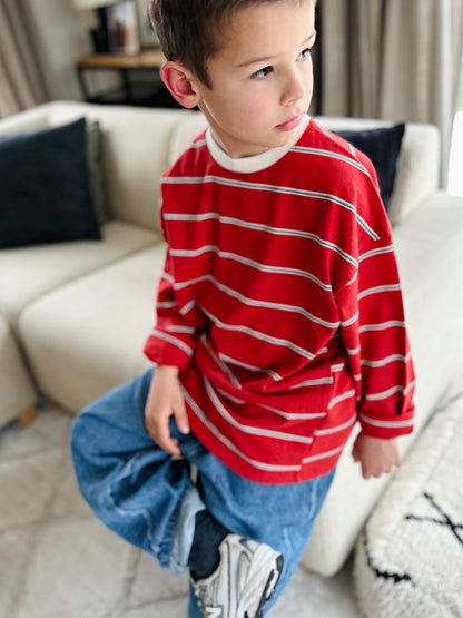 Lee oversized longsleeve sweatshirt - red