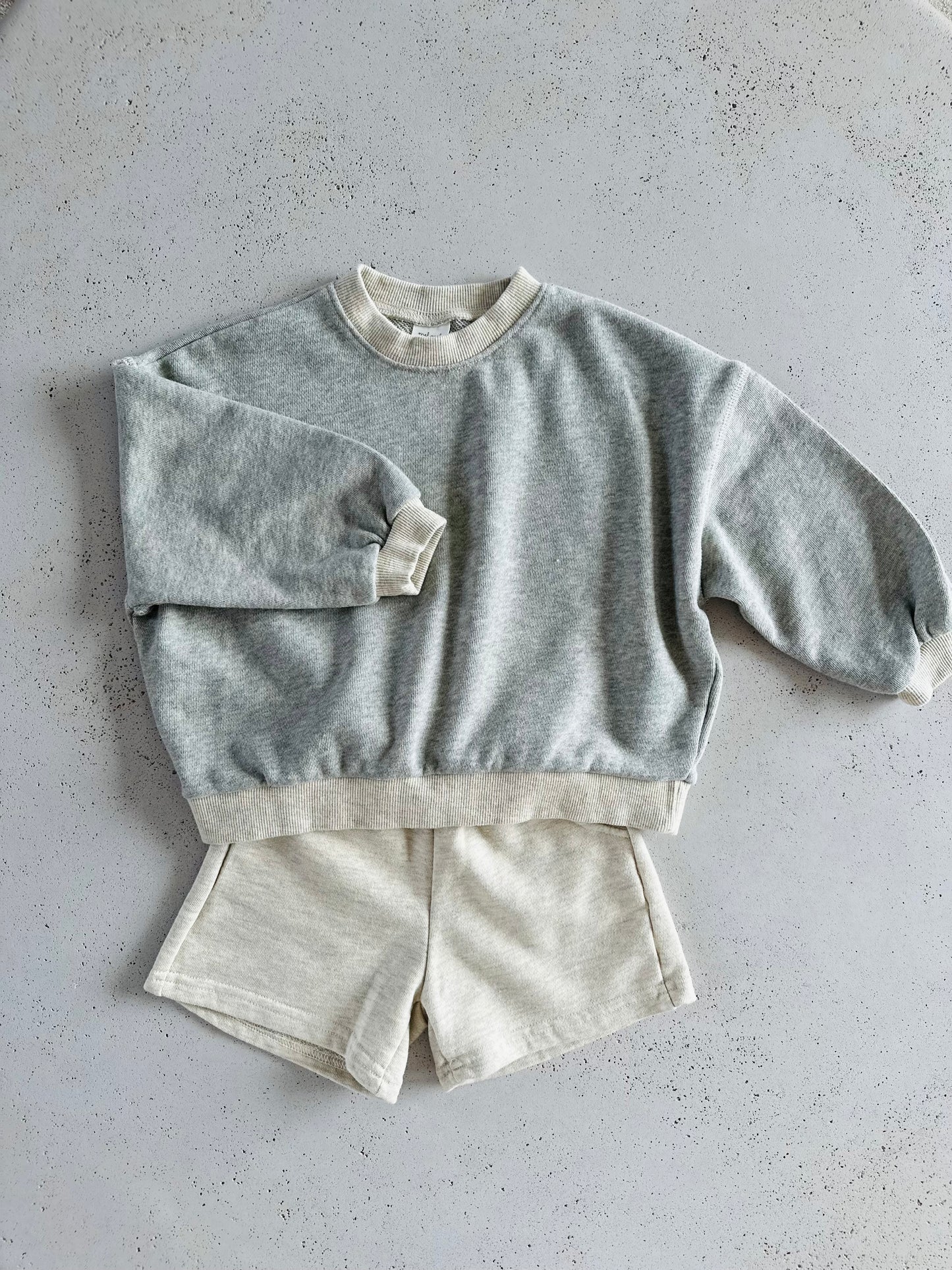 French soft shorts - oatmeal