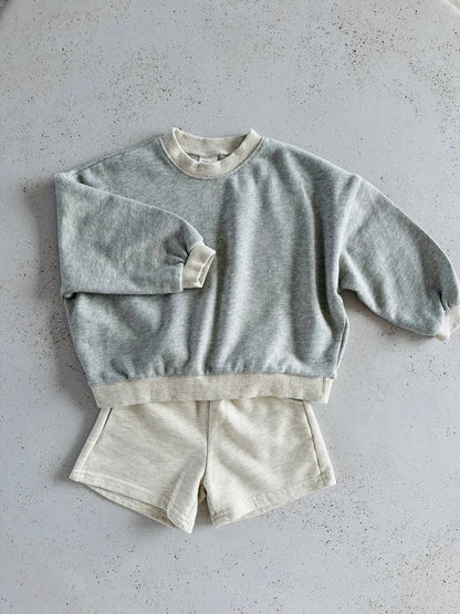 French soft shorts - oatmeal