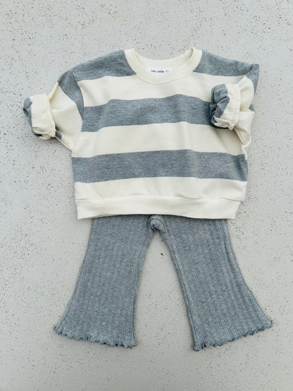 Bebe milk sweatshirt - ecru/grey