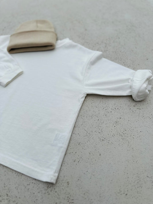 Basil basic solid tee - ivory