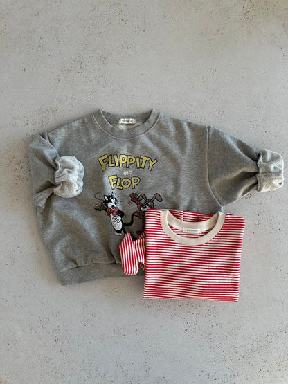 Hotdog sweater - grey melange
