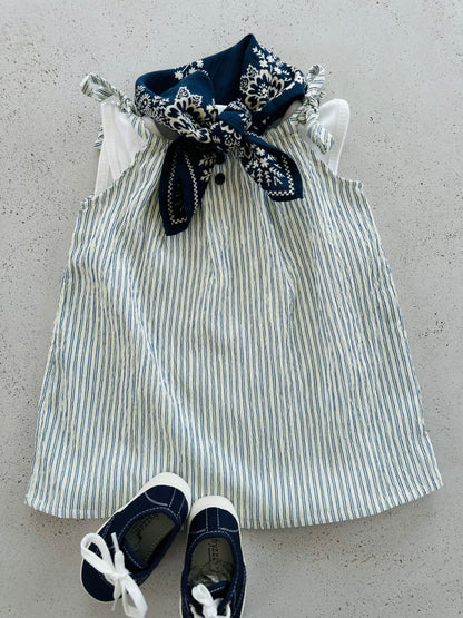 Raphi mini dress - navy stripe
