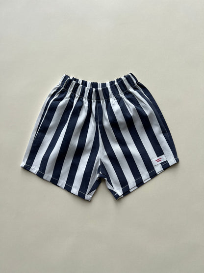 Maurice stripe shorts - Navy