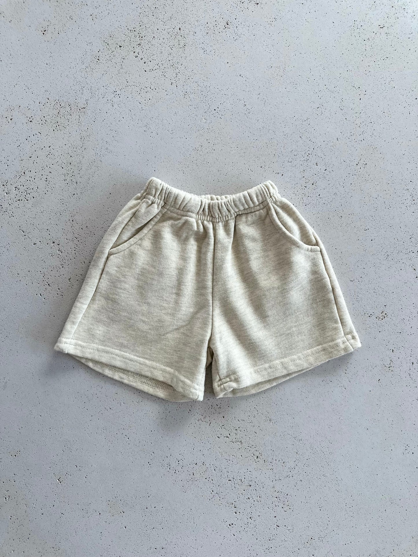 French soft shorts - oatmeal