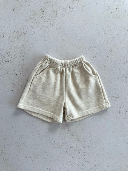 French soft shorts - oatmeal