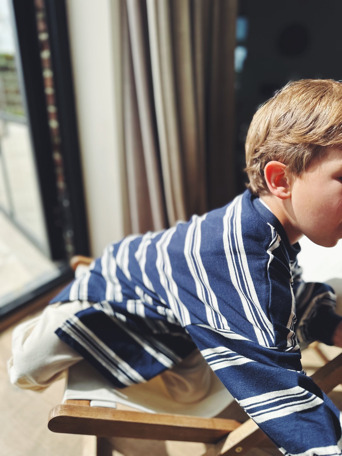 Lucas stripes sweatshirt - navy