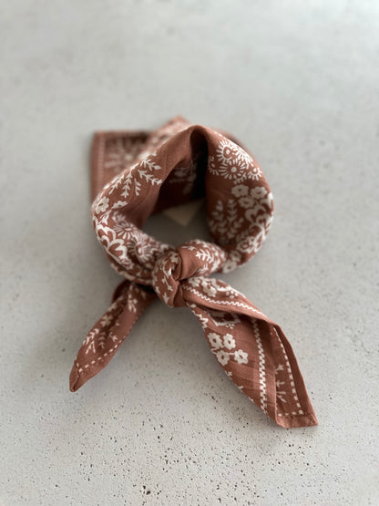 Mysore mini scarf - cinnamon