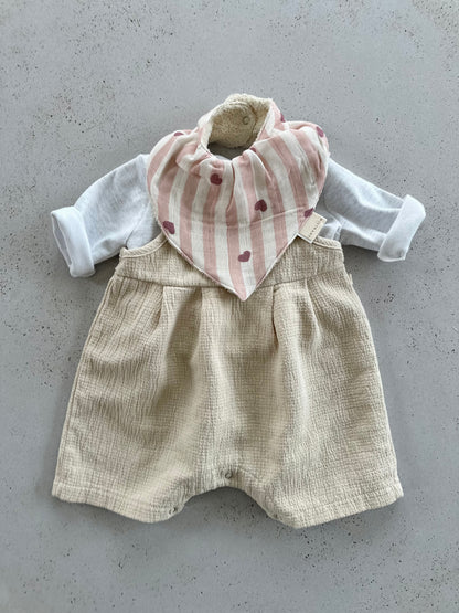 Mael bandana bavette - pink hearts