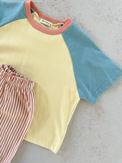 Mellow raglan tee - butter yellow