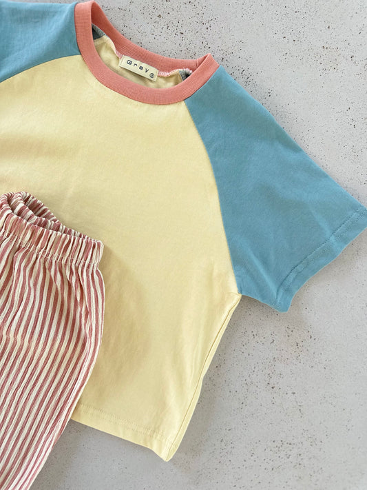 Mellow raglan tee - butter yellow