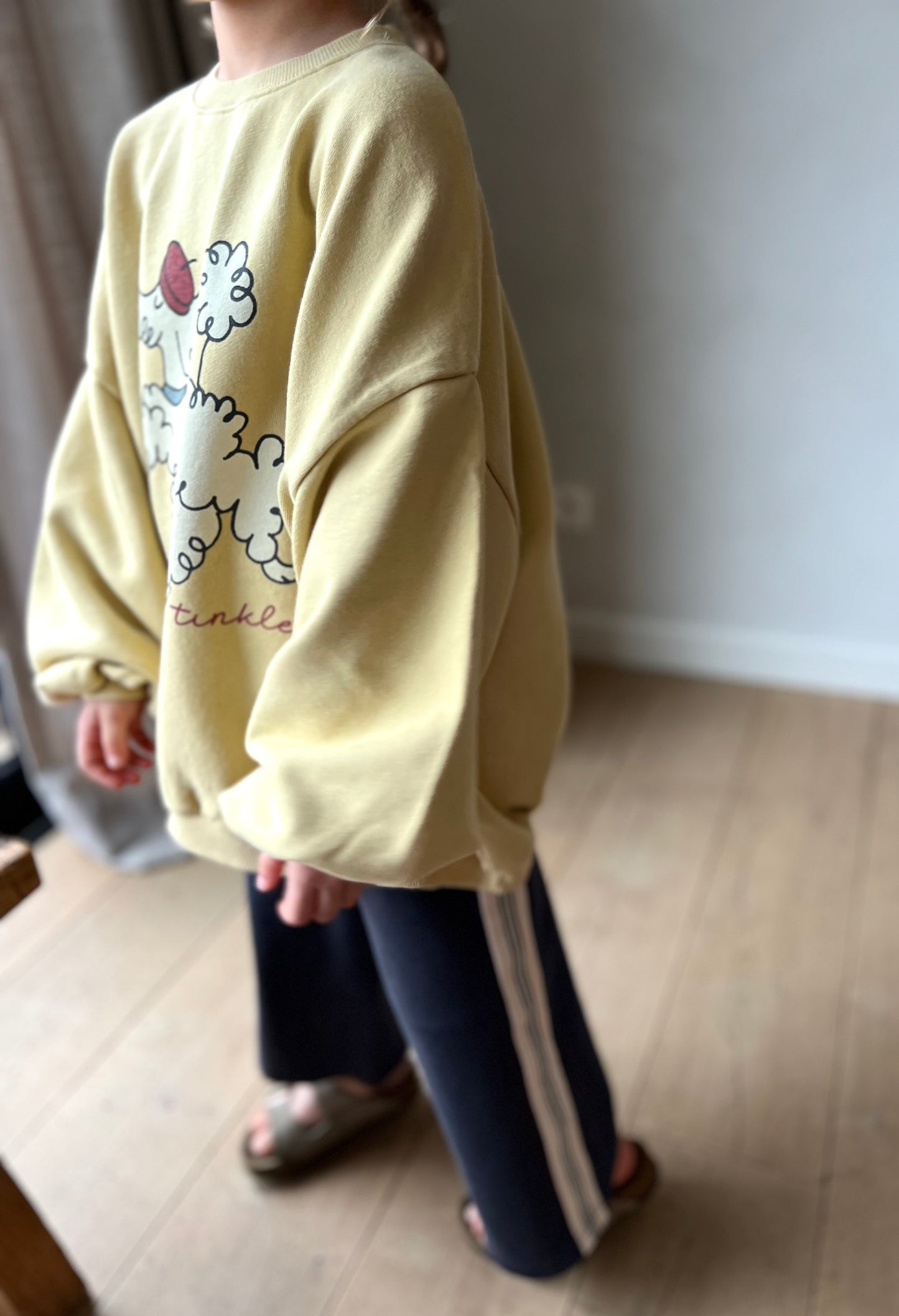 Cool poodle sweater - mustard