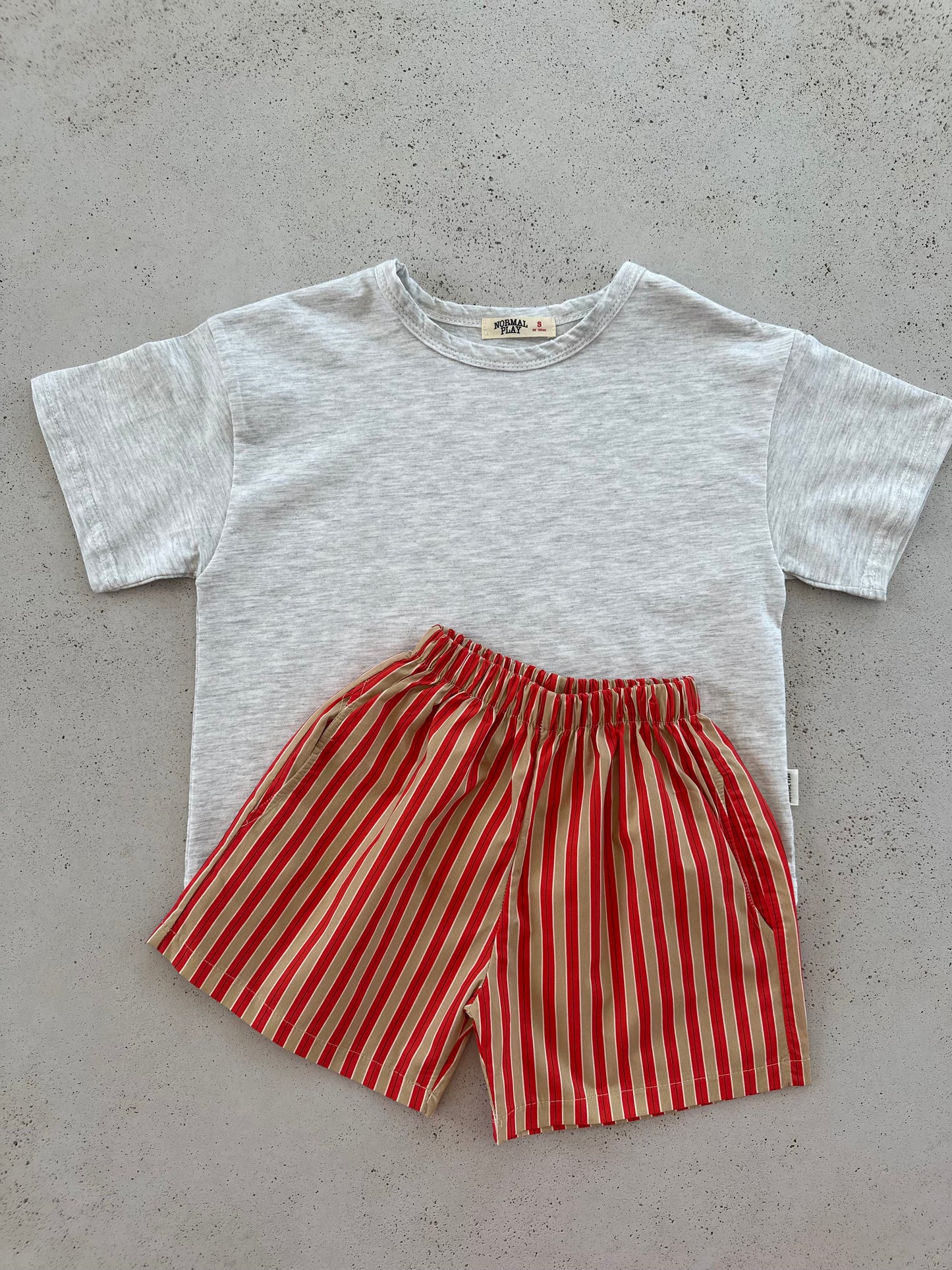 Bastien nice stripe pants - orange-beige