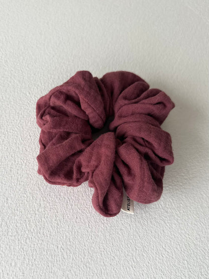 Oversized scrunchie - burgundy