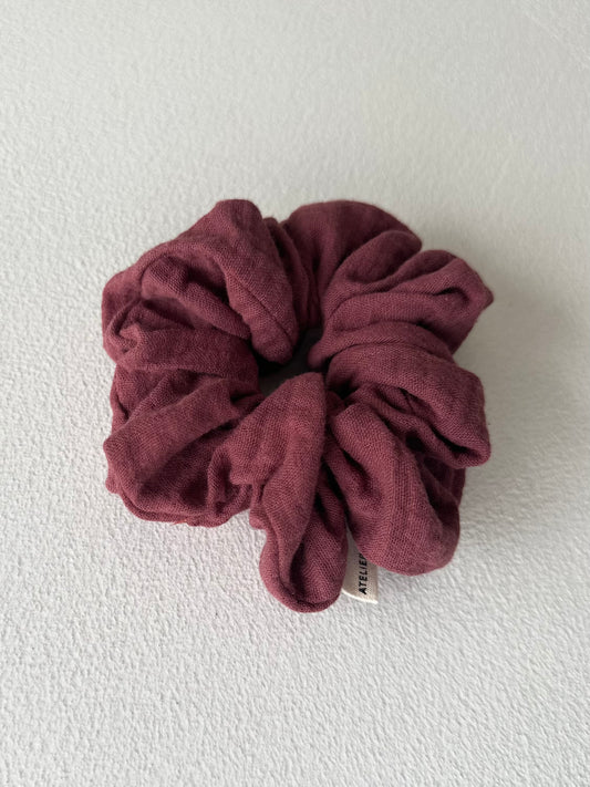 Oversized scrunchie - burgundy