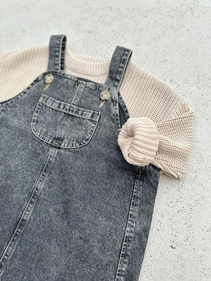 Alexis Denim Overall - Washed black