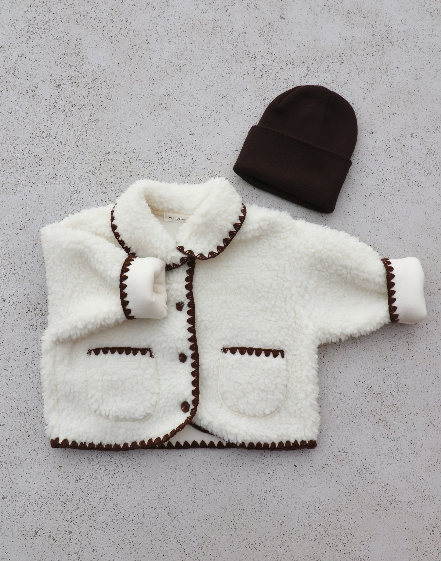 Bebe mellow fleece jacket - cream